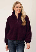 Roper Cropped Polar Fleece Pullover
