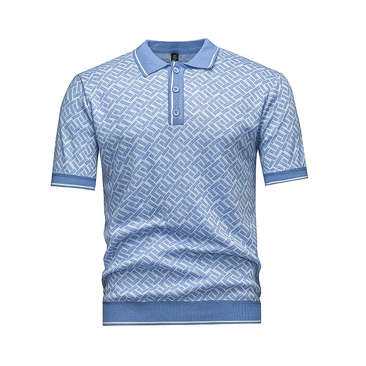 Short Sleeve Knit Polo