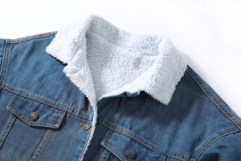 Denim Jacket Wool Lining Jeans Jacket