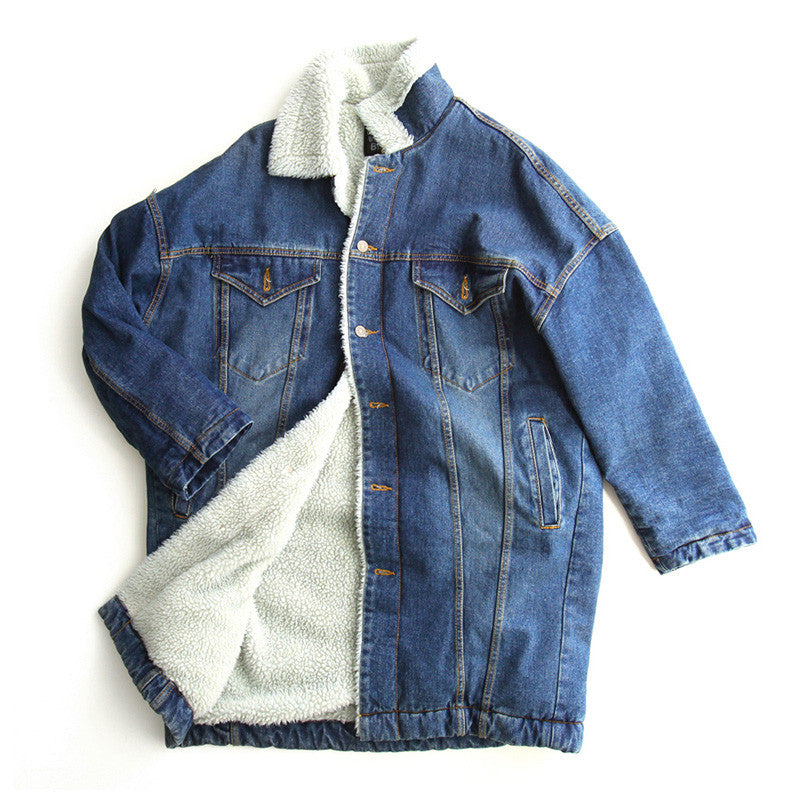 Denim Jacket Wool Lining Jeans Jacket