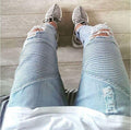 Skinny Stretch Ripped Jeans