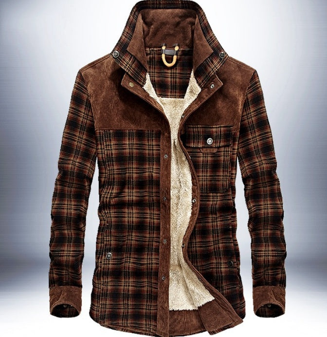 Plaid Fleece Jacket
