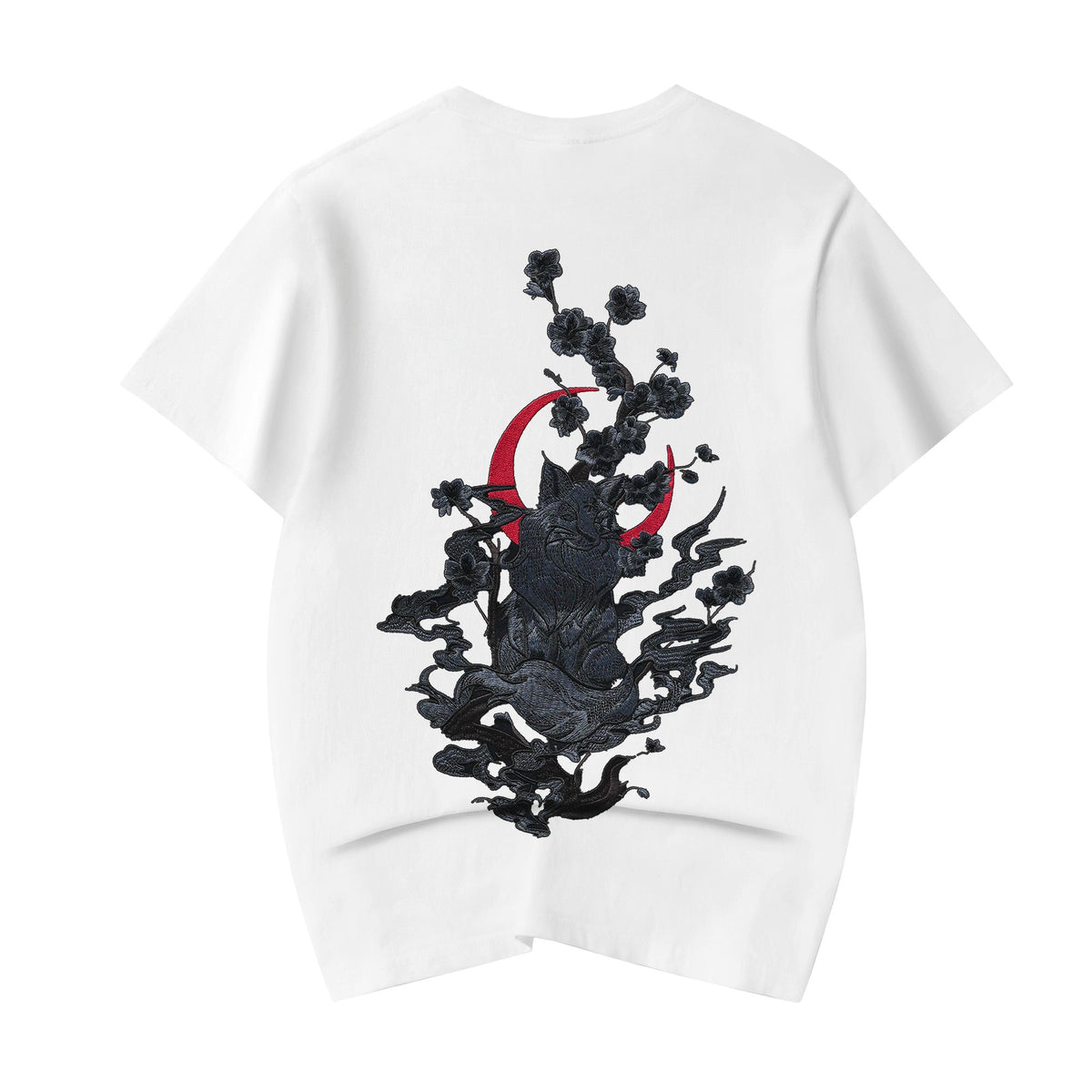 Moon Fox Embroidered Tee
