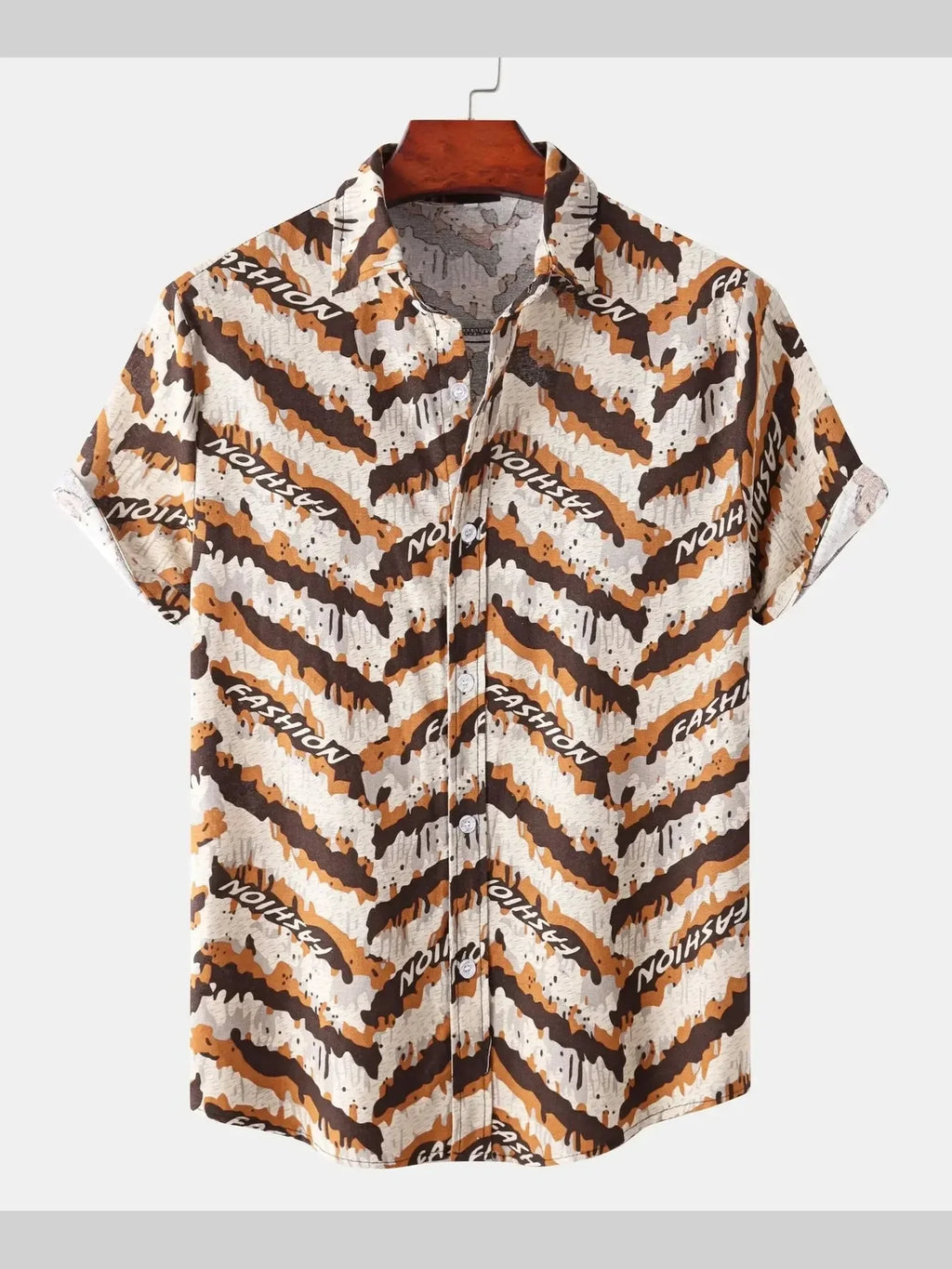 Printed Button Up Shirt
