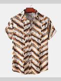 Printed Button Up Shirt