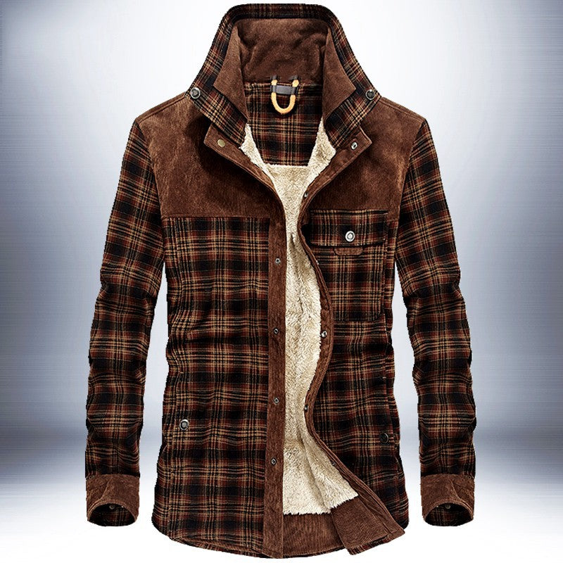 Plaid Fleece Jacket