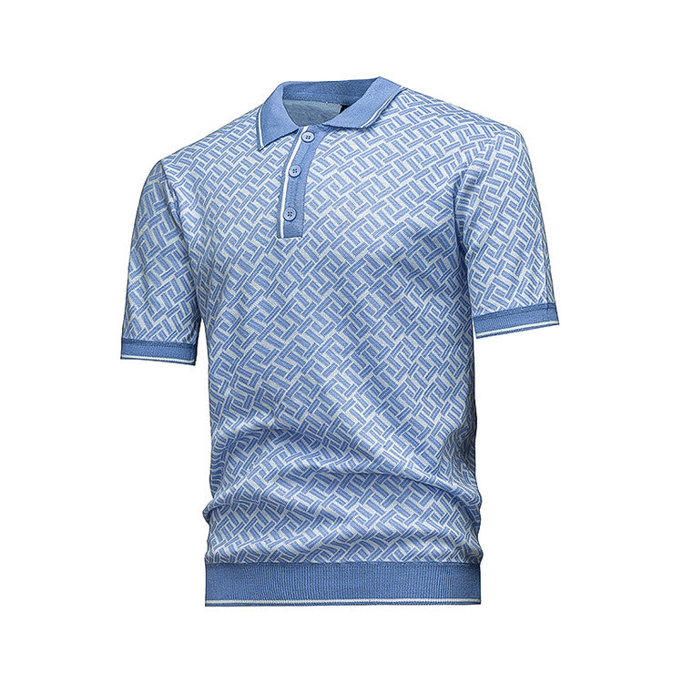 Short Sleeve Knit Polo