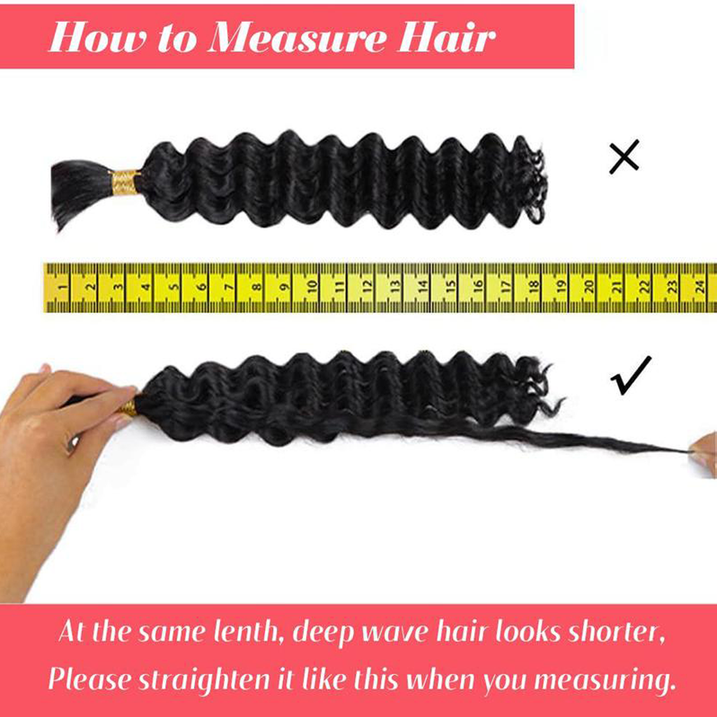 StariaHair Deep Wave Hair Bulk Hair