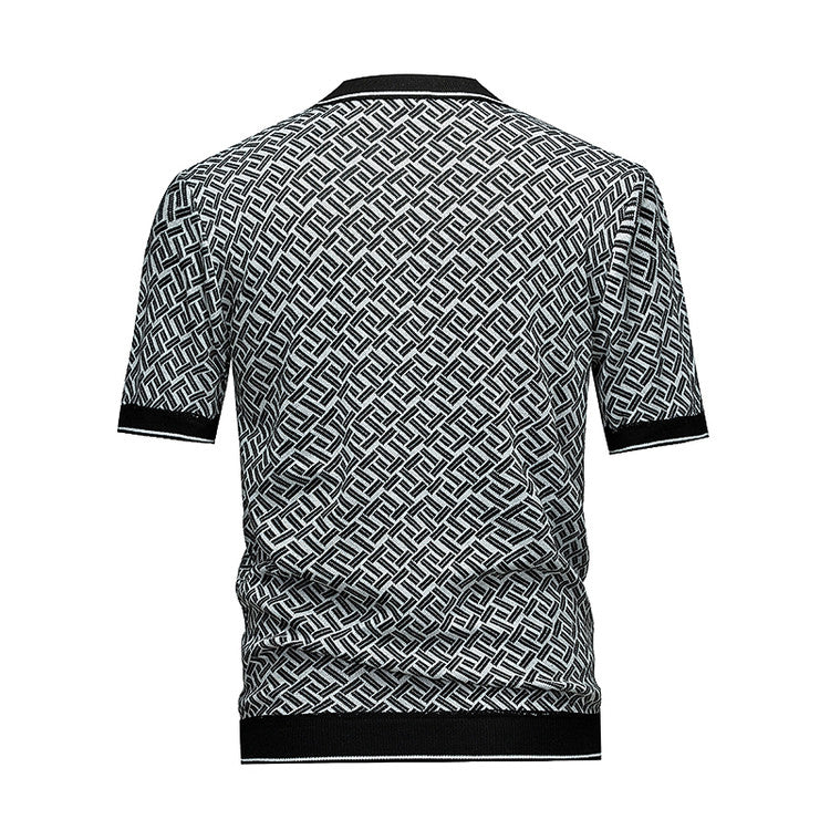 Short Sleeve Knit Polo