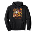 Fall Vibes Autumn Ghost Leaves Hoodie - Aesthetic Graphic Men Women