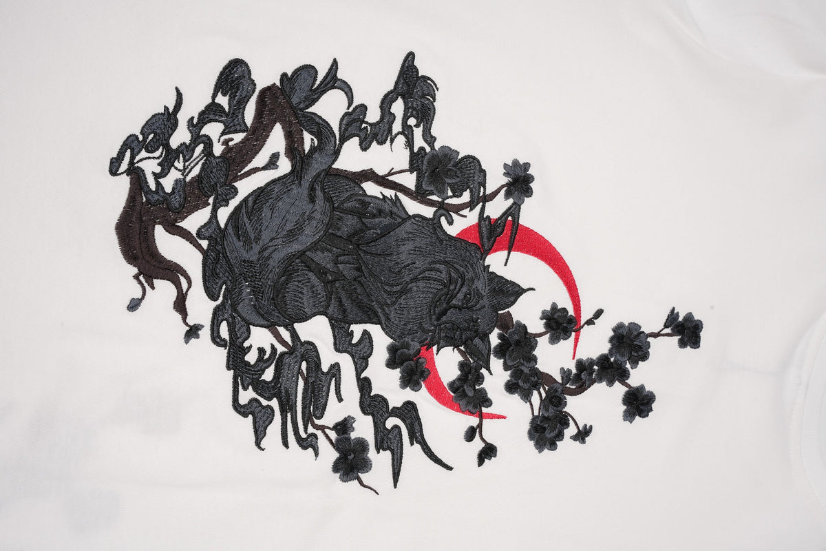 Moon Fox Embroidered Tee