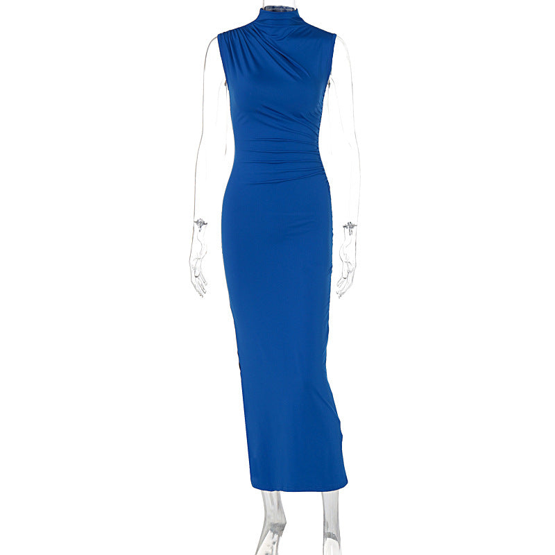 High Waist Slim Sexy Sleeveless Long Dress