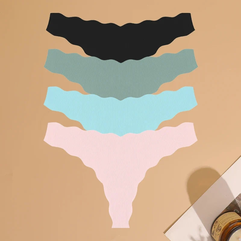 4pcs Seamless Knitting Ultra-Soft SexyThongs