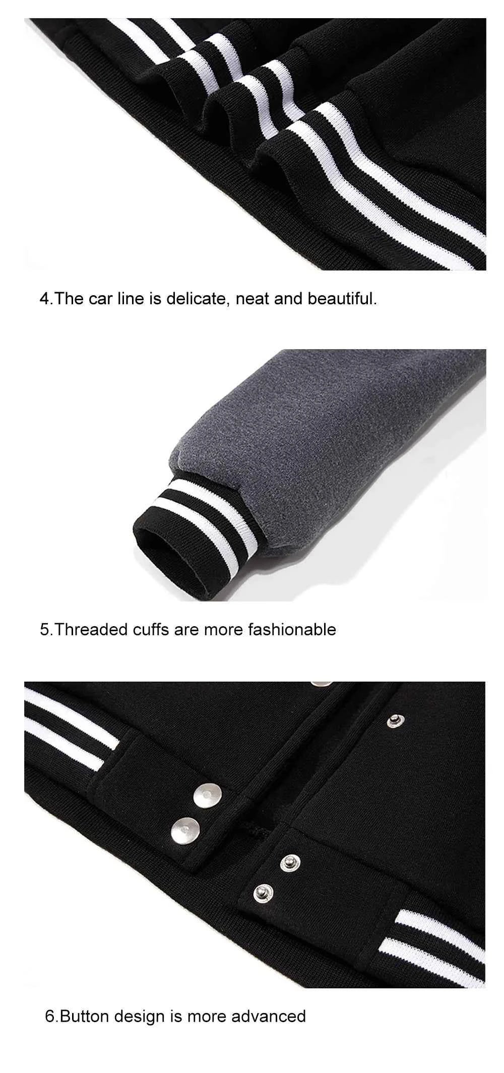 New York Art Letter 23 Print Man Jacket Autumn Winter Baseball Jersey Warm Trendy Jacket Fashion Street Top