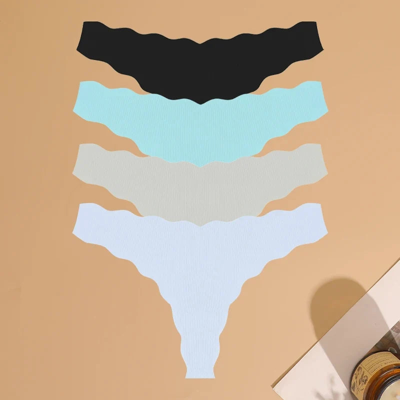 4pcs Seamless Knitting Ultra-Soft SexyThongs