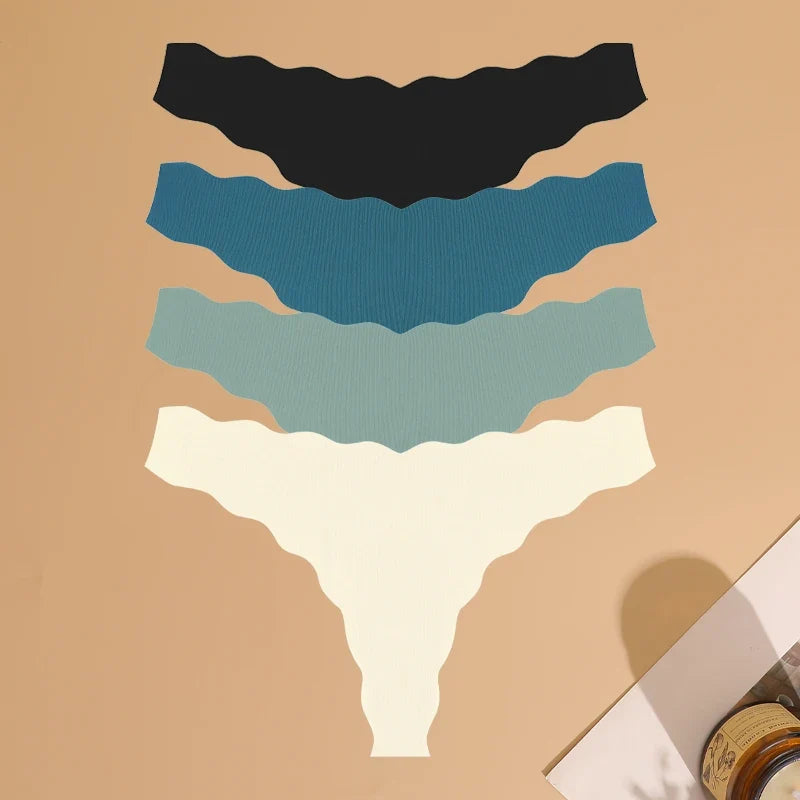 4pcs Seamless Knitting Ultra-Soft SexyThongs