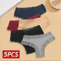 5PCS/Set Women Lace Seamless Cotton Panties