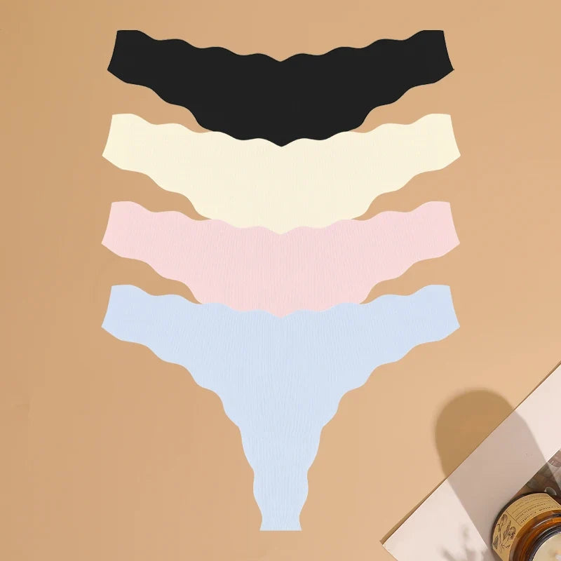 4pcs Seamless Knitting Ultra-Soft SexyThongs
