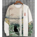 Ukiyoe Men's Sweatshirt Oversized Hoodie Long Sleeve
