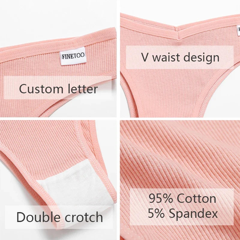 5Pcs/Set Women Cotton Brazilian Panties