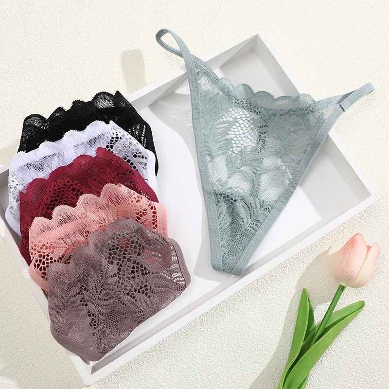 6Pcs/Set Lace Thong  Soft Sexy Lingerie