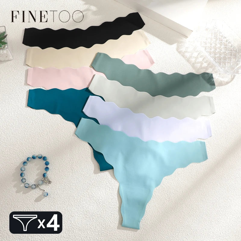 4pcs Seamless Knitting Ultra-Soft SexyThongs