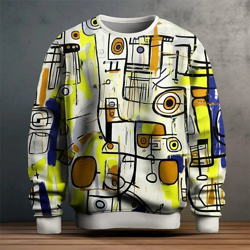 Street Graffiti Graphic Men's Clothes Long Sleeves