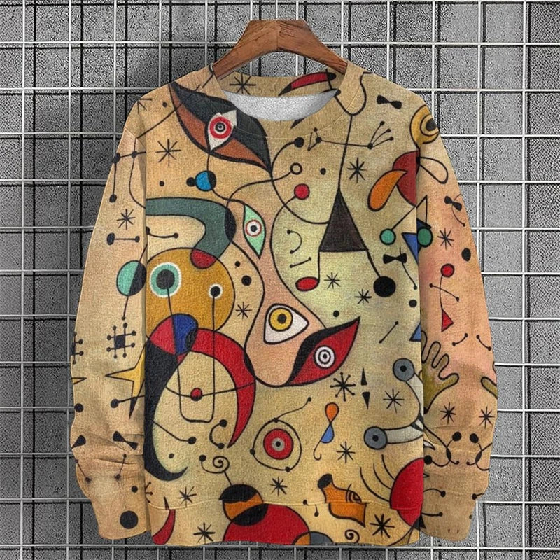 Street Graffiti Graphic Men's Clothes Long Sleeves