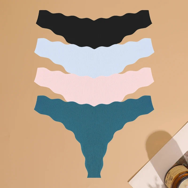 4pcs Seamless Knitting Ultra-Soft SexyThongs