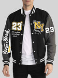 New York Art Letter 23 Print Man Jacket Autumn Winter Baseball Jersey Warm Trendy Jacket Fashion Street Top