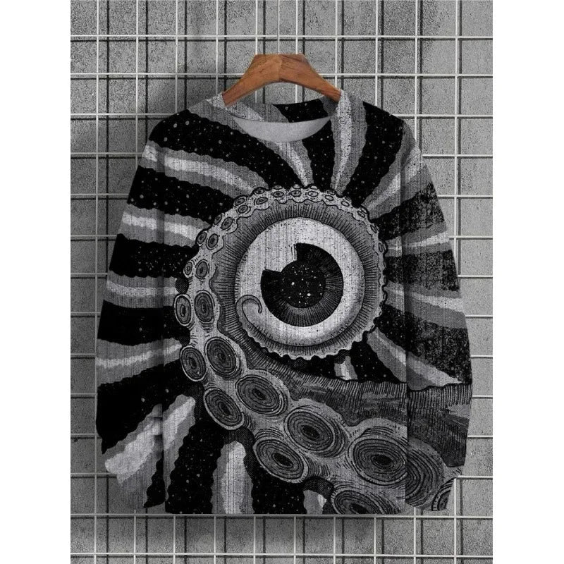 3D Abstract Graphic Hoodie Printed T-shirt Autumn Sweatshirt
