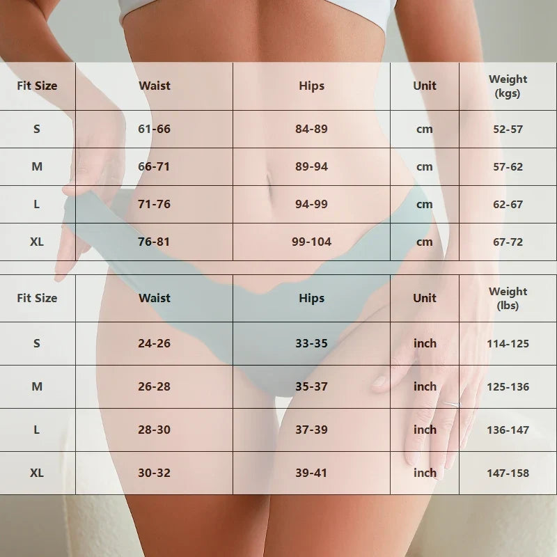 4pcs Seamless Knitting Ultra-Soft SexyThongs
