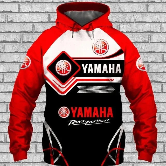 Yamaha Hoodie Pullover Streetwear Style