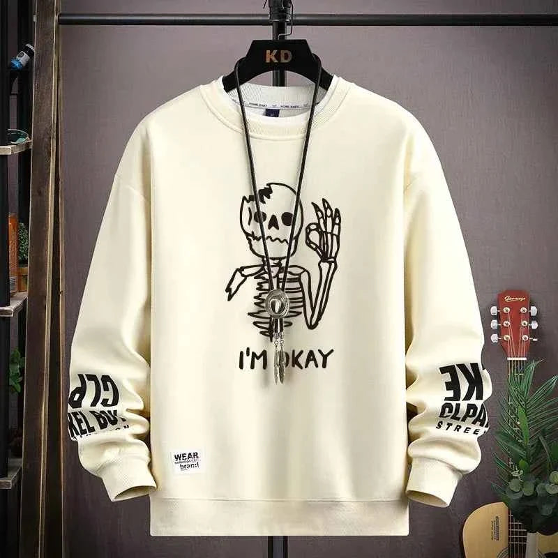 Sweatshirt Cool Bear Print Long Sleeve
