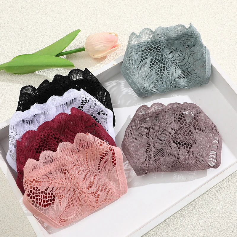 6Pcs/Set Lace Thong  Soft Sexy Lingerie