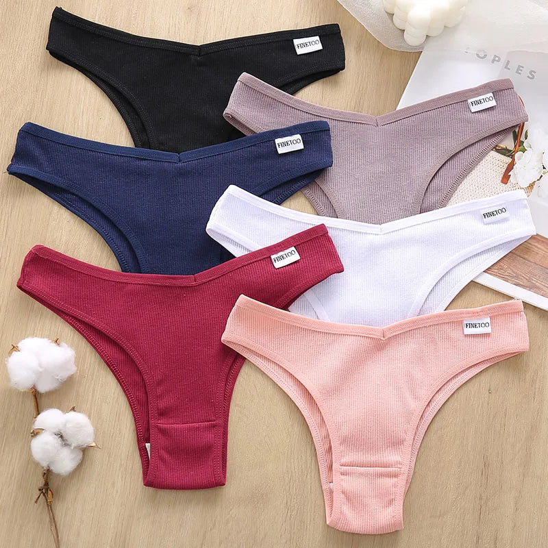 5Pcs/Set Women Cotton Brazilian Panties