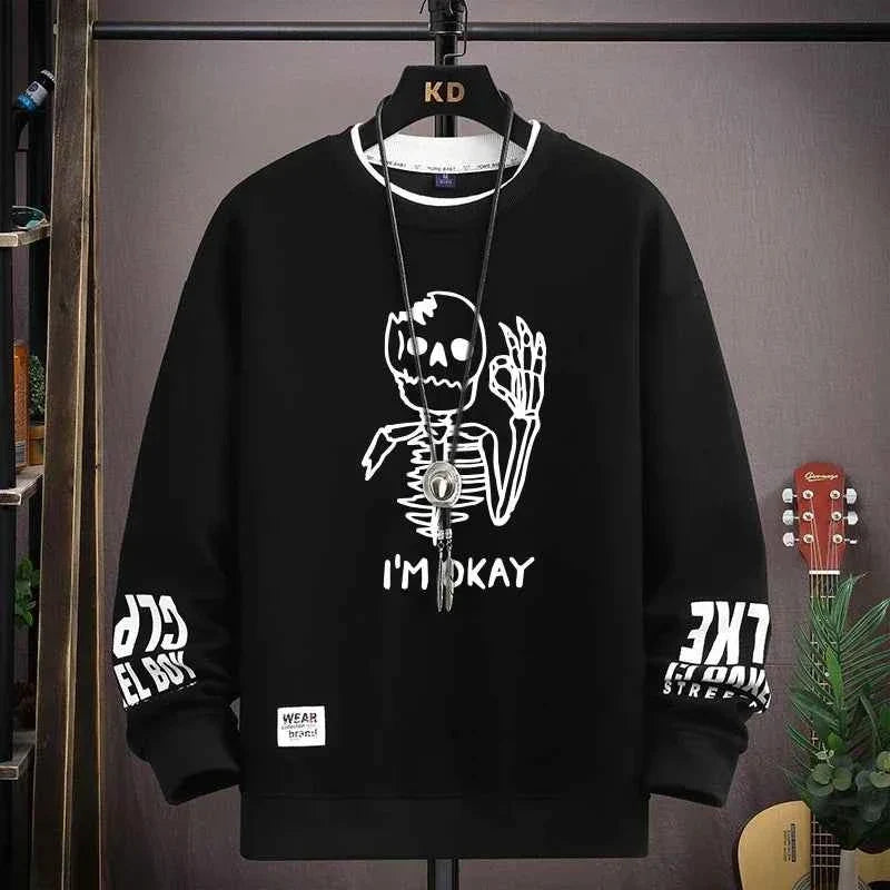 Sweatshirt Cool Bear Print Long Sleeve