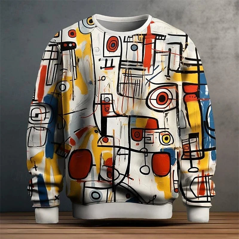 Street Graffiti Graphic Men's Clothes Long Sleeves