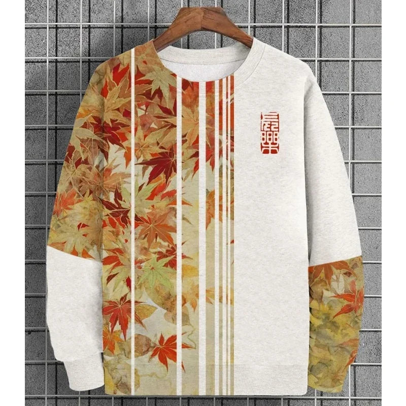 Ukiyoe Men's Sweatshirt Oversized Hoodie Long Sleeve