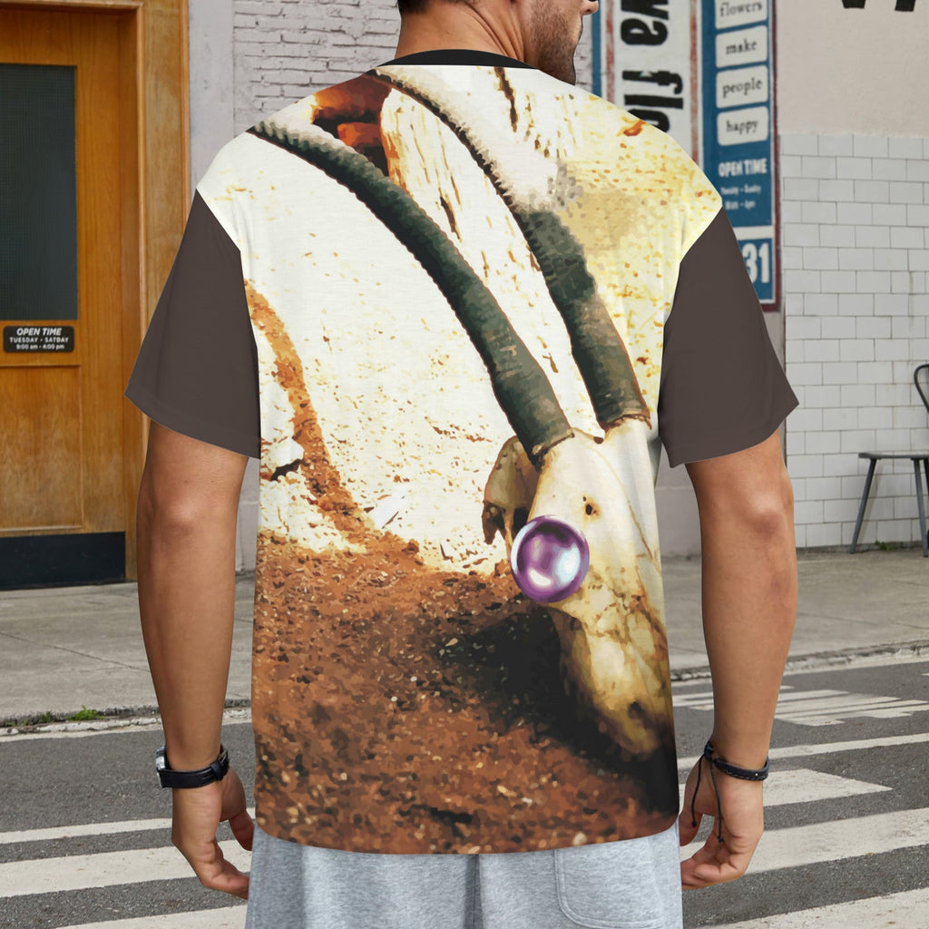 Skull with Jewel Eye All Over Print T-shirt