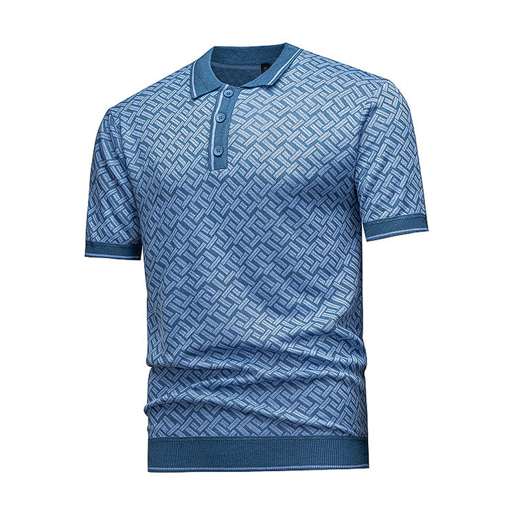 Short Sleeve Knit Polo
