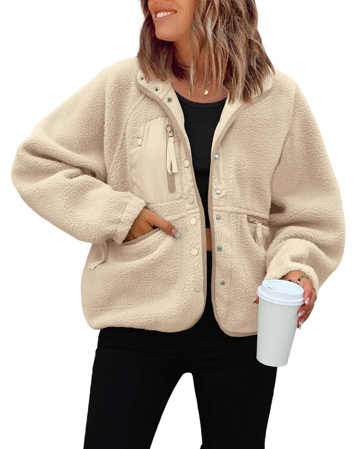 Polar Fleece Sports And Leisure Sweater Jacket Top