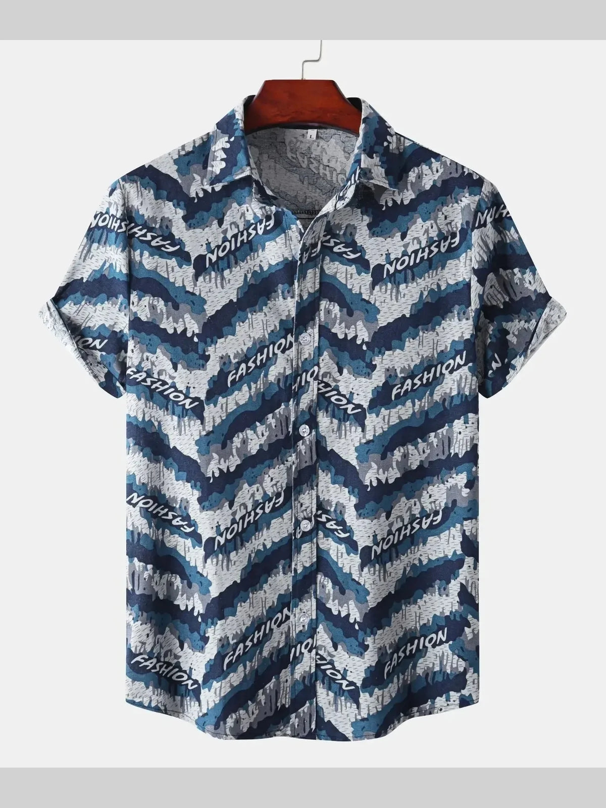 Printed Button Up Shirt