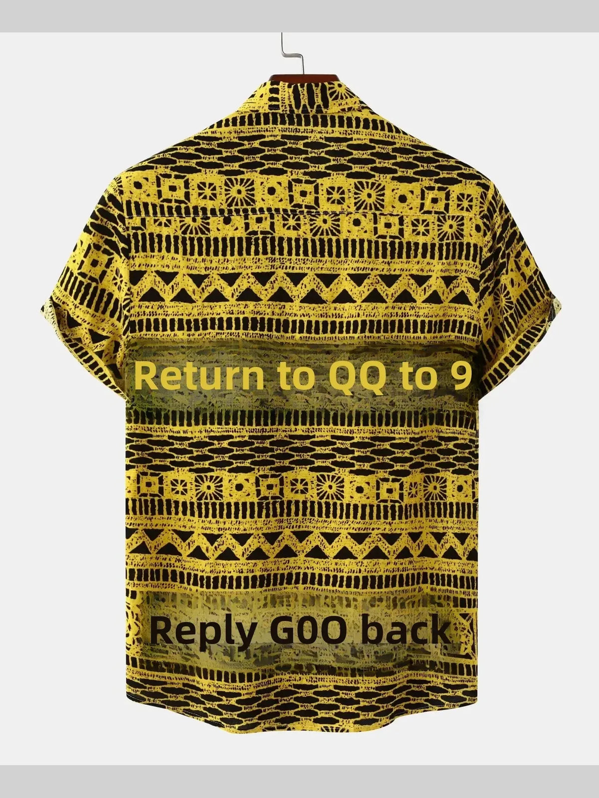Printed Button Up Short Sleeve Shirt