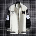 Varsity Casual Letter Number Button Down Streetwear Jacket