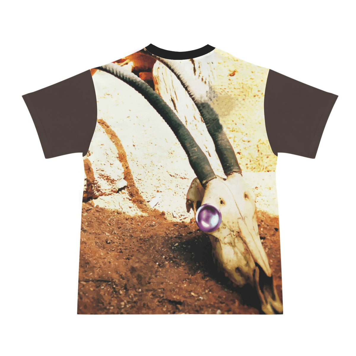 Skull with Jewel Eye All Over Print T-shirt
