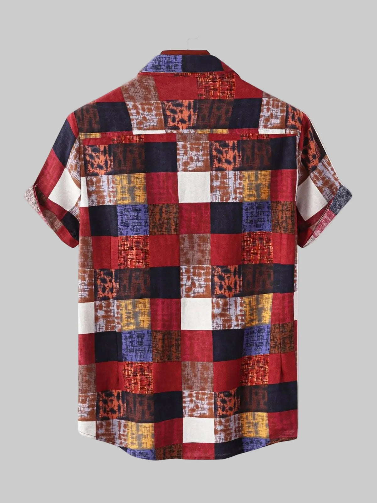 Plaid Button Up Short Sleeve Shirt