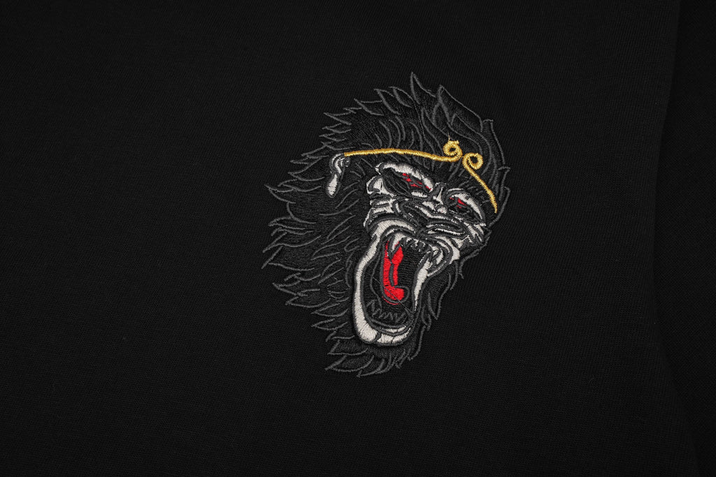 Raging Monkey Embroidered Tee
