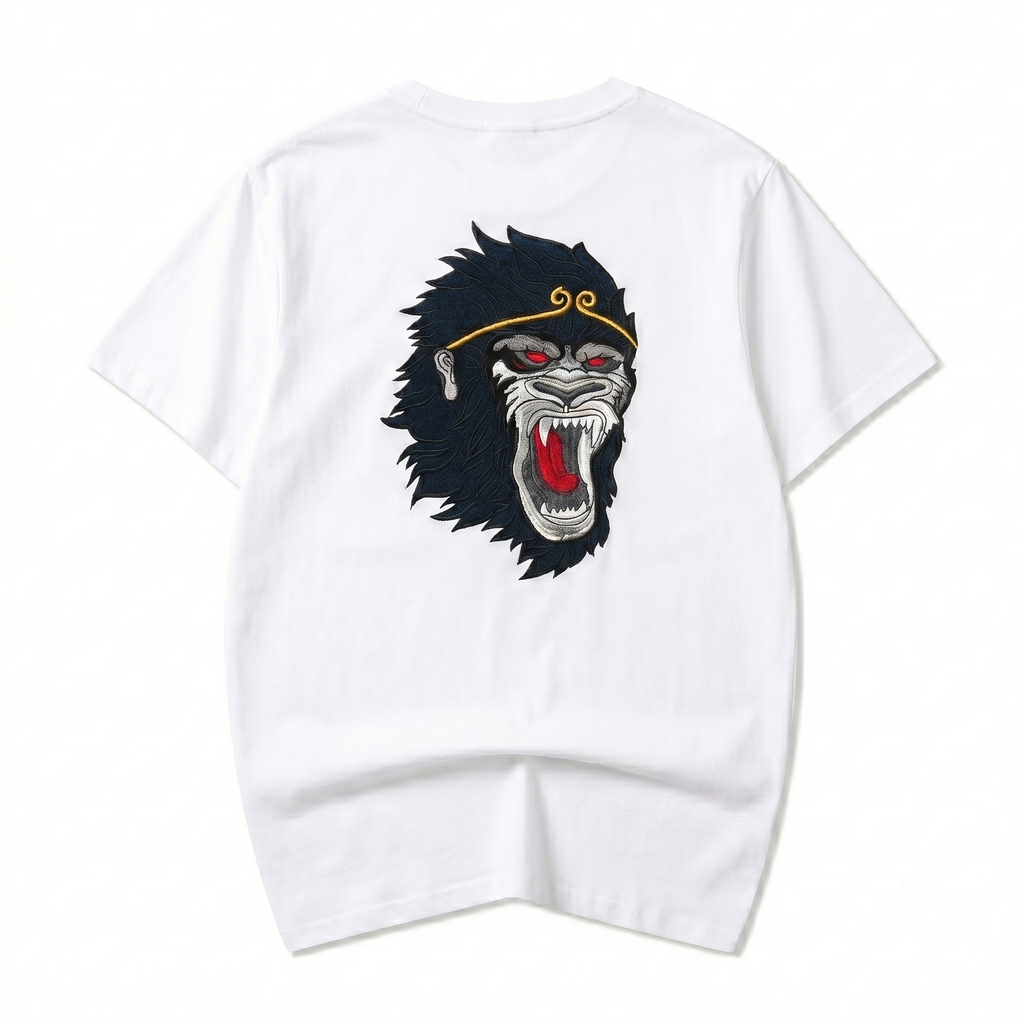 Raging Monkey Embroidered Tee