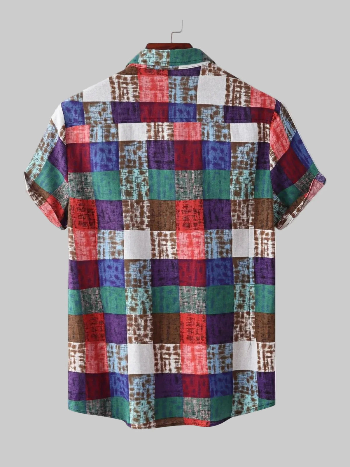 Plaid Button Up Short Sleeve Shirt